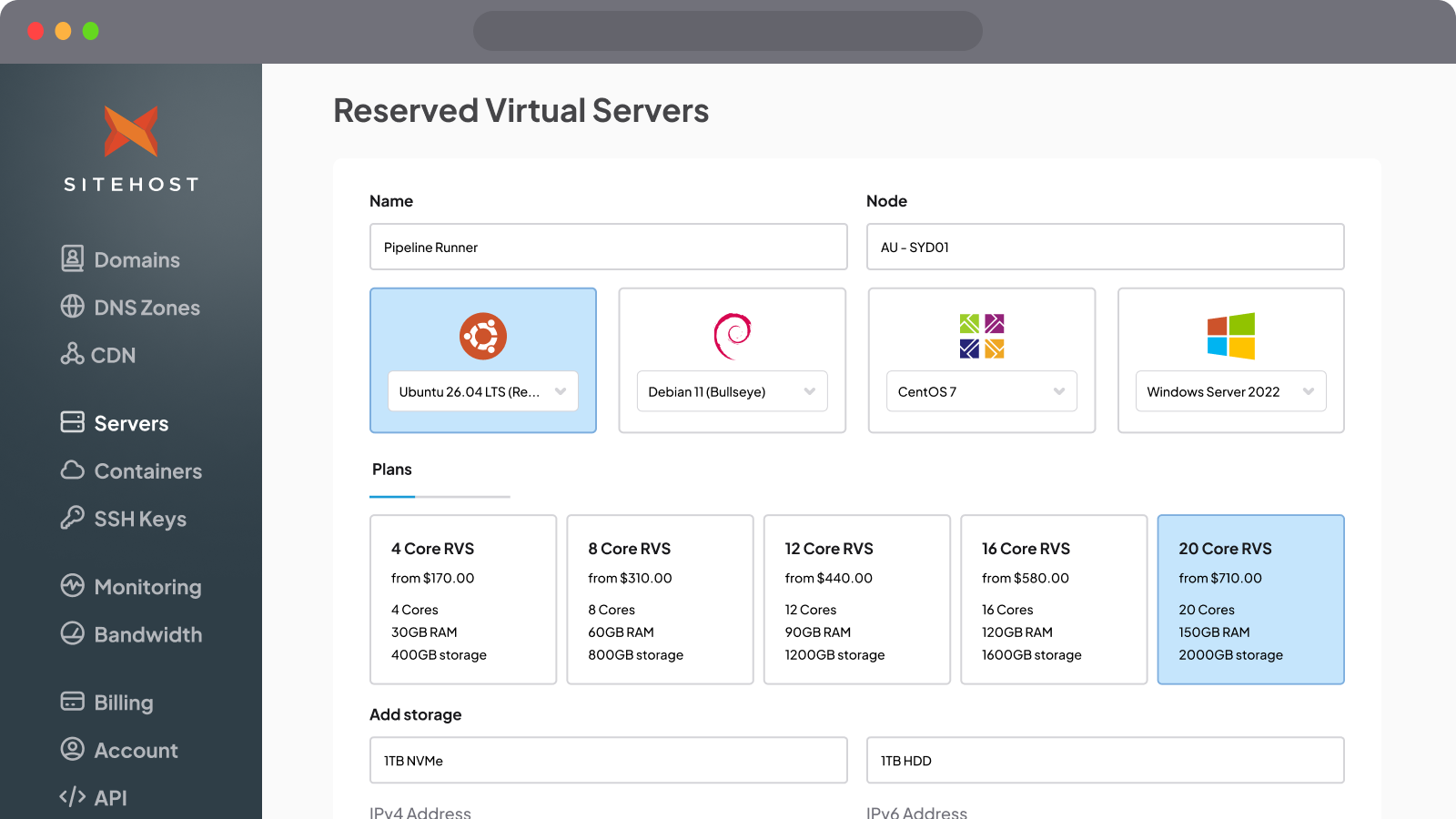 Reserved Virtual Servers in New Zealand