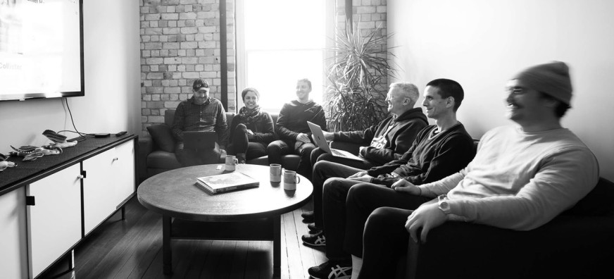 The Fold team in the office.