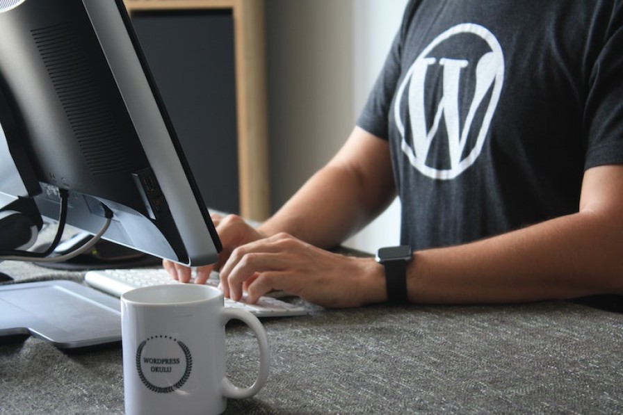 A person using WordPress.